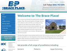 Tablet Screenshot of braceplacelubbock.com